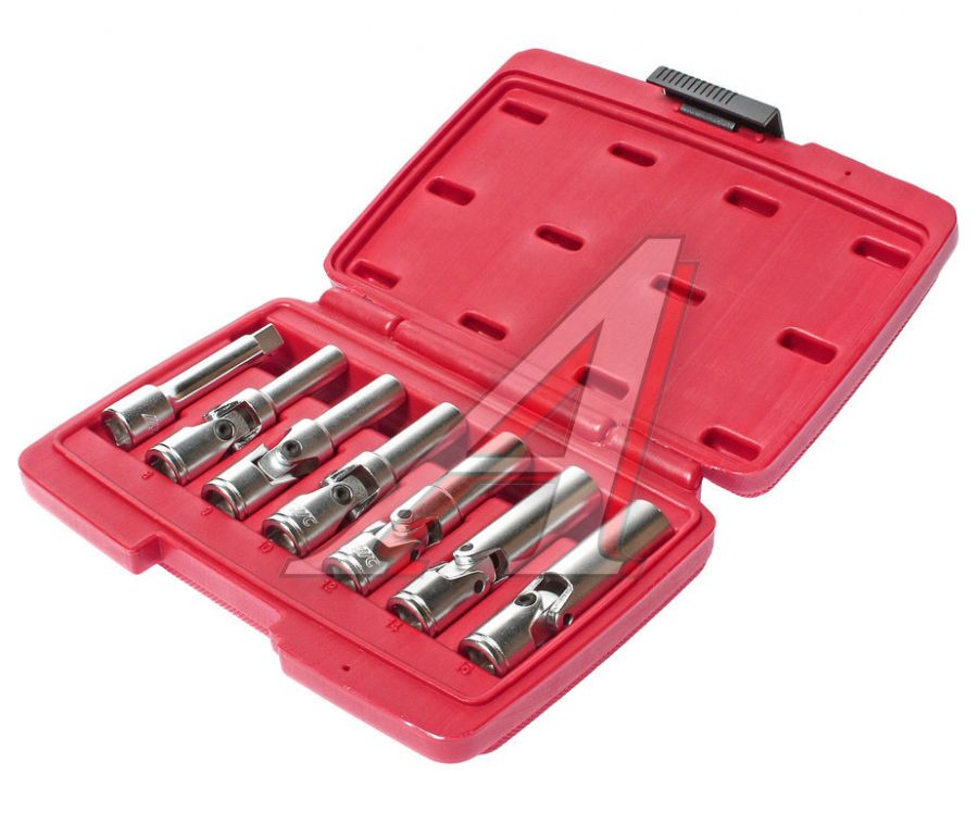 Набор съемников свечей накаливания для дизельных двигателей 3/8" 8-16мм 7 предметов JTC