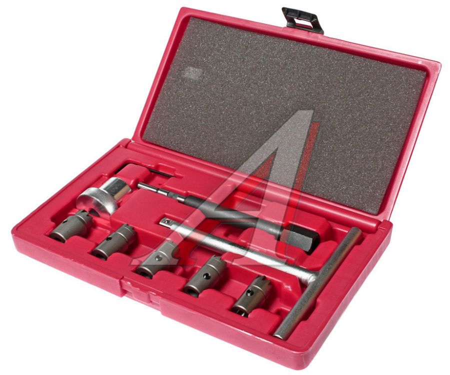 Набор инструментов для притирки седел форсунок дизельного двигателя 9 предметов в кейсе JTC