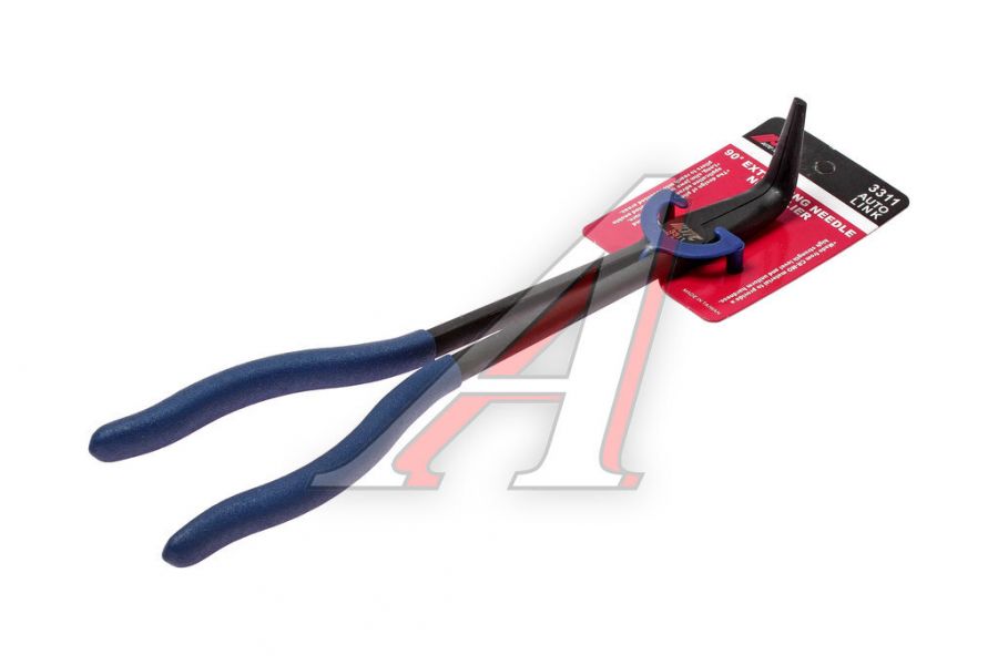 Тонкогубцы 280мм изогнутые 90град. с удлиненными рукоятками JTC