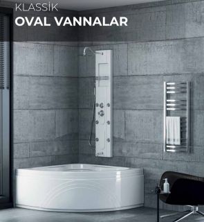 LAVANNA Oval Künc Vannaları | Klassik seriyası | Olculeri 130*130 (sm.)