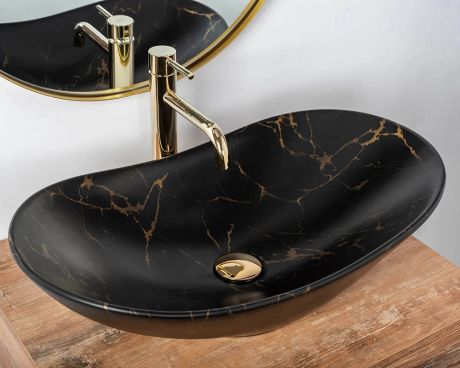 Умывальник РЕА "ROYAL 60 BLACK MARBLE MAT"
