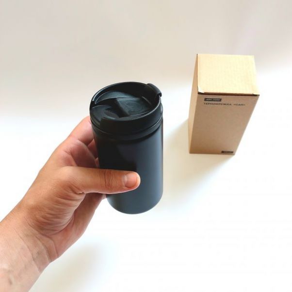 Термокружка Can черная