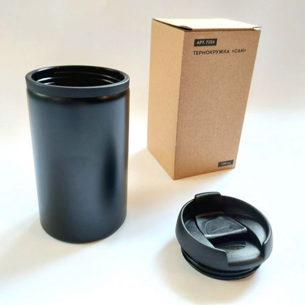Термокружка Can черная