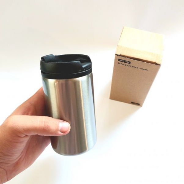 Термокружки Can серебристые