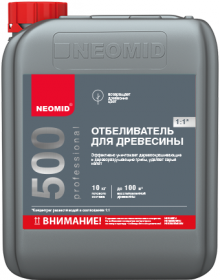 Отбеливатель для Древесины Neomid 500 24кг Концентрат (1:1) Отбеливающий и Очищающий / Неомид 500