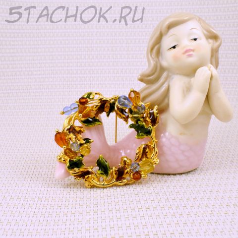 Брошь "Осенний венок" (KC США)