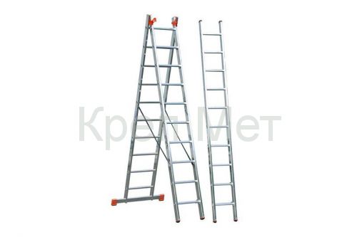 Лестница двухсекционная Masterado 2x8, 2.31/3.73 м