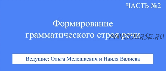 [ABARussia] Формирование грамматического строя речи. Часть 2 (Ольга Мелешкевич, Наиля Валиева)