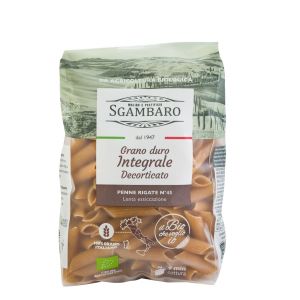 Макароны Пенне Ригате Интеграле Sgambaro Penne Rigate Integrale Bio 500 г - Италия