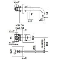 схема Paffoni Light LIG007CR70