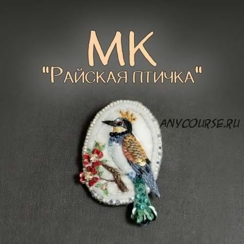 Мастер-класс по броши ' Райская птичка' (Елена Щербинская)