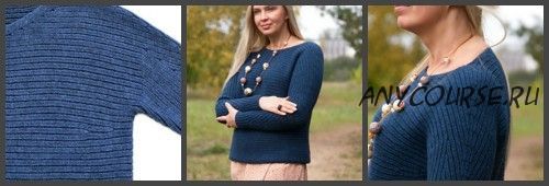 [Вязание] Джемпер поперечным вязанием 'Aronia' (Aiste Butkevi?ien?)