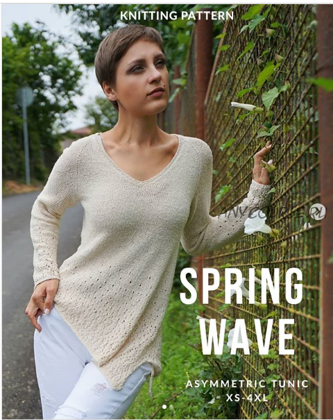 [Вязание] Туника «Spring wave» (makoshi.shop)