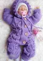 [Вязание] Детский комбинезон Berry Bear Baby (elfcrochet)