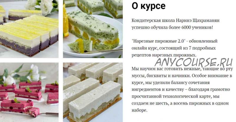 Нарезные пирожные 2.0 (Наринэ Шахраманян)