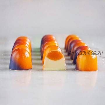 [Chocotale] Корпусная конфета - 'Йогуртовый ганаш и желе персик-манго' (Светлана Егорова)