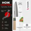 Японский кухонный Нож Сантоку Fuji Cutlery Ryutoku длина лезвия 165 мм нержавеющая сталь рукоять магнолия заточка 5000 Tojiro FC-579