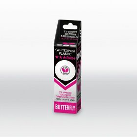 Мячи для настольного тенниса Butterfly R40+ 3* (в упаковке 3 шт.)