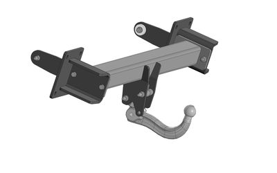 Фаркоп на Mercedes GLE-Class w167 2019-, Mercedes GLS-Class x167 2019-. Съемное вертикальное крепление шара (на ключе). Невидимый вырез в бампере.