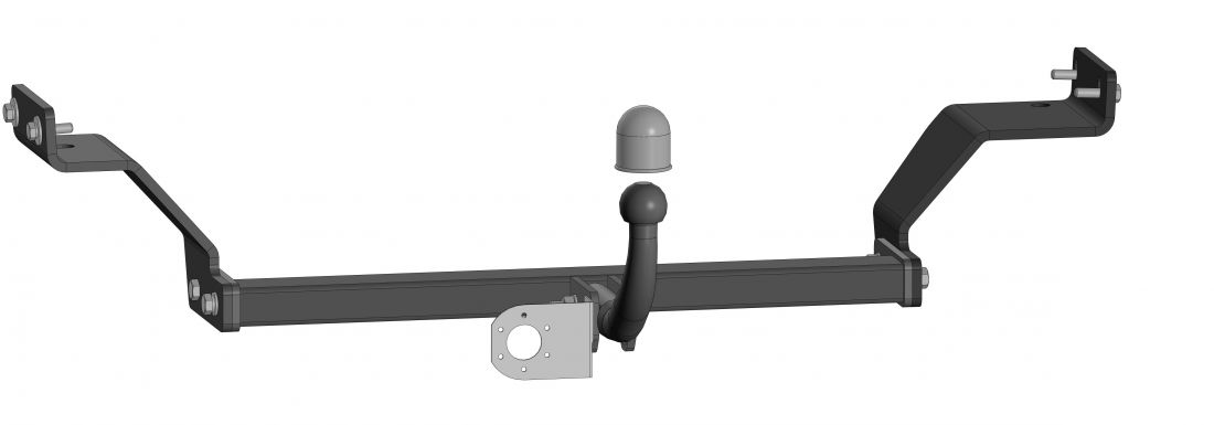 Фаркоп Kia Cerato рестайлинг 2021- крепление шара на двух болтах