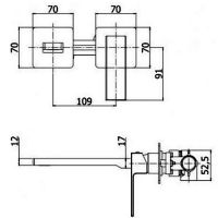 чертёж Paffoni Elle EL105CR70