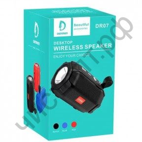 Колонка универс.с радио Denmen DR07 Black