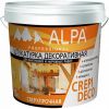 Декоративная Штукатурка Короед Alpa Crepi Deco 15кг Сверхпрочная, Атмосферостойкая, Зерно 2-2.5мм / Альпа Крепи Деко