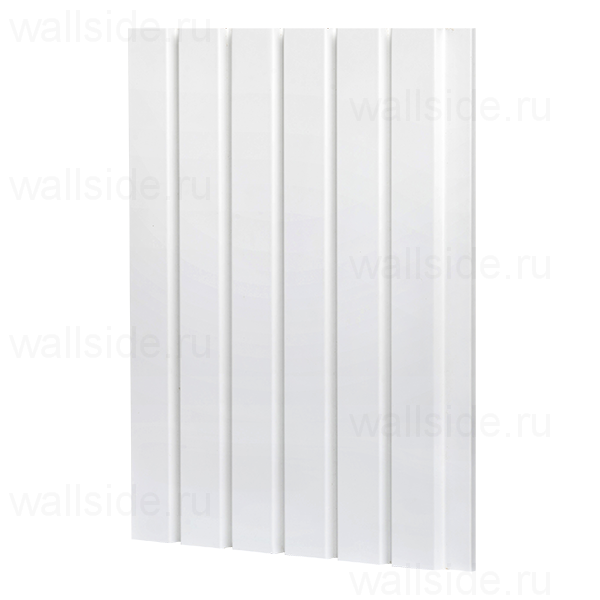 Реечная стеновая панель Ликорн белая