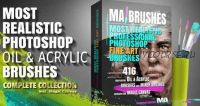 Реалистичный набор масляных и акриловых кистей Photoshop MA-BRUSHES (Michael Adamidis)