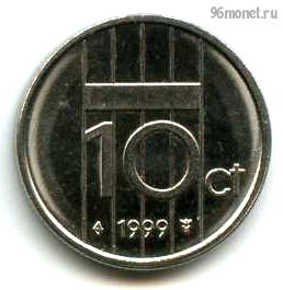 Нидерланды 10 центов 1999