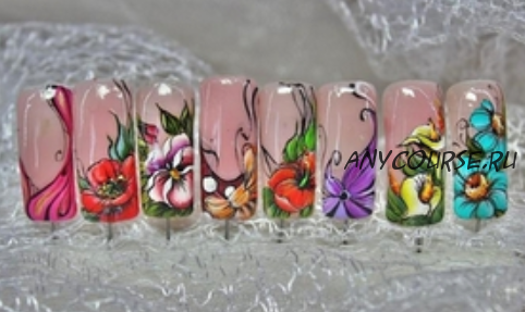 Художественная роспись на ногтях (Елена Милованова)