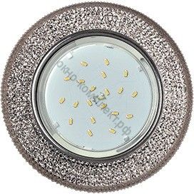 Ecola GX53 H4 LD7069 св-к Круг "Модерн" подсветка 4K Тонированный/Хром 35x125 FY53CMEFB  арт: 622589