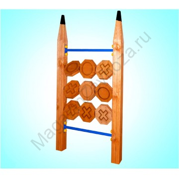 Игра крестики нолики (карандаши)