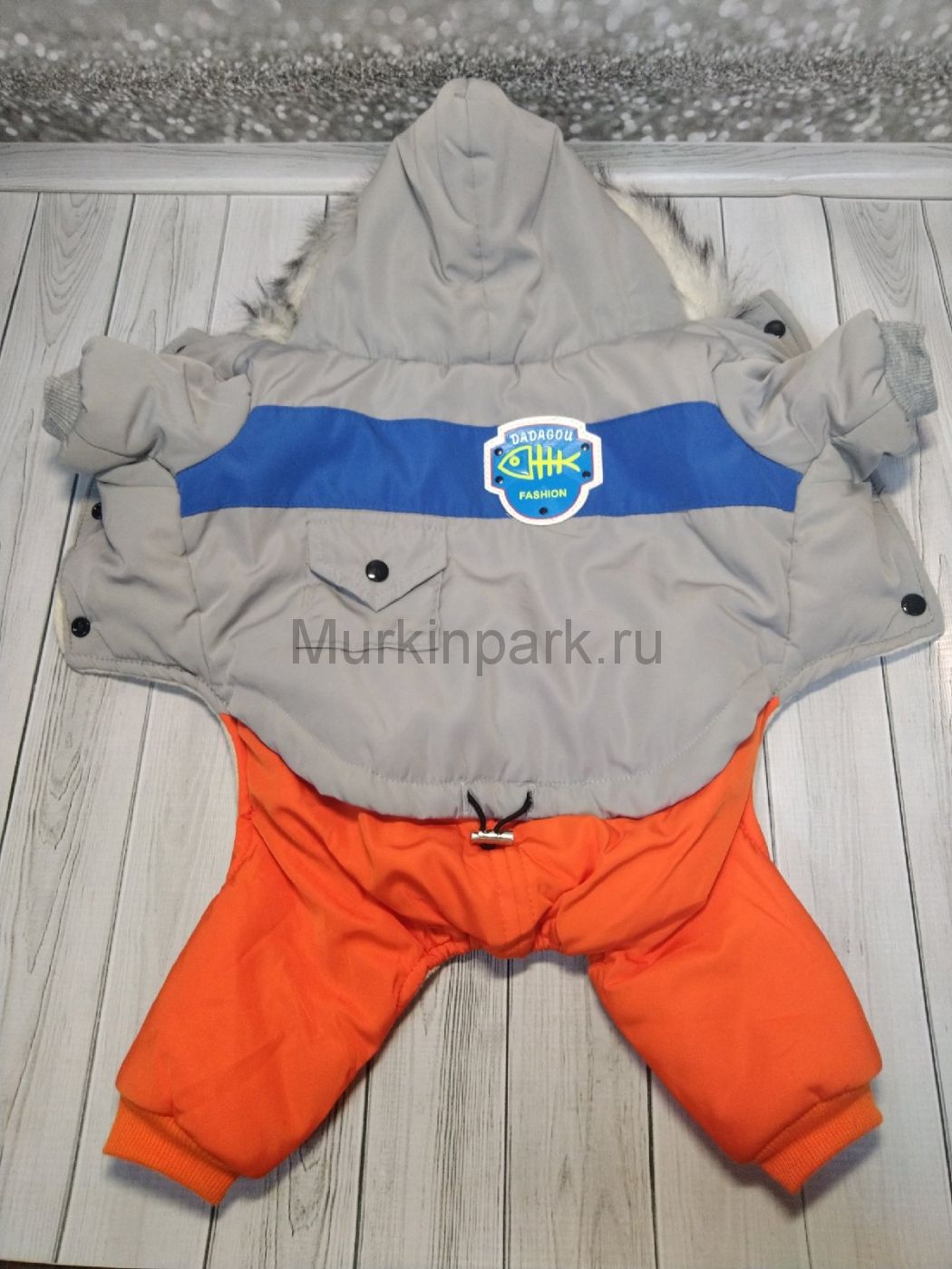 Комбинезон "Рыбка" серый унисекс