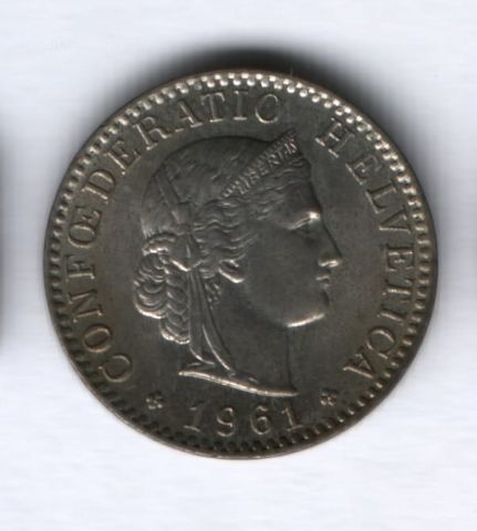 20 раппенов 1961 года Швейцария