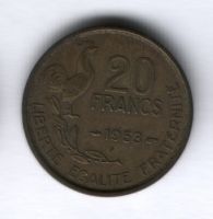 20 франков 1953 года Франция