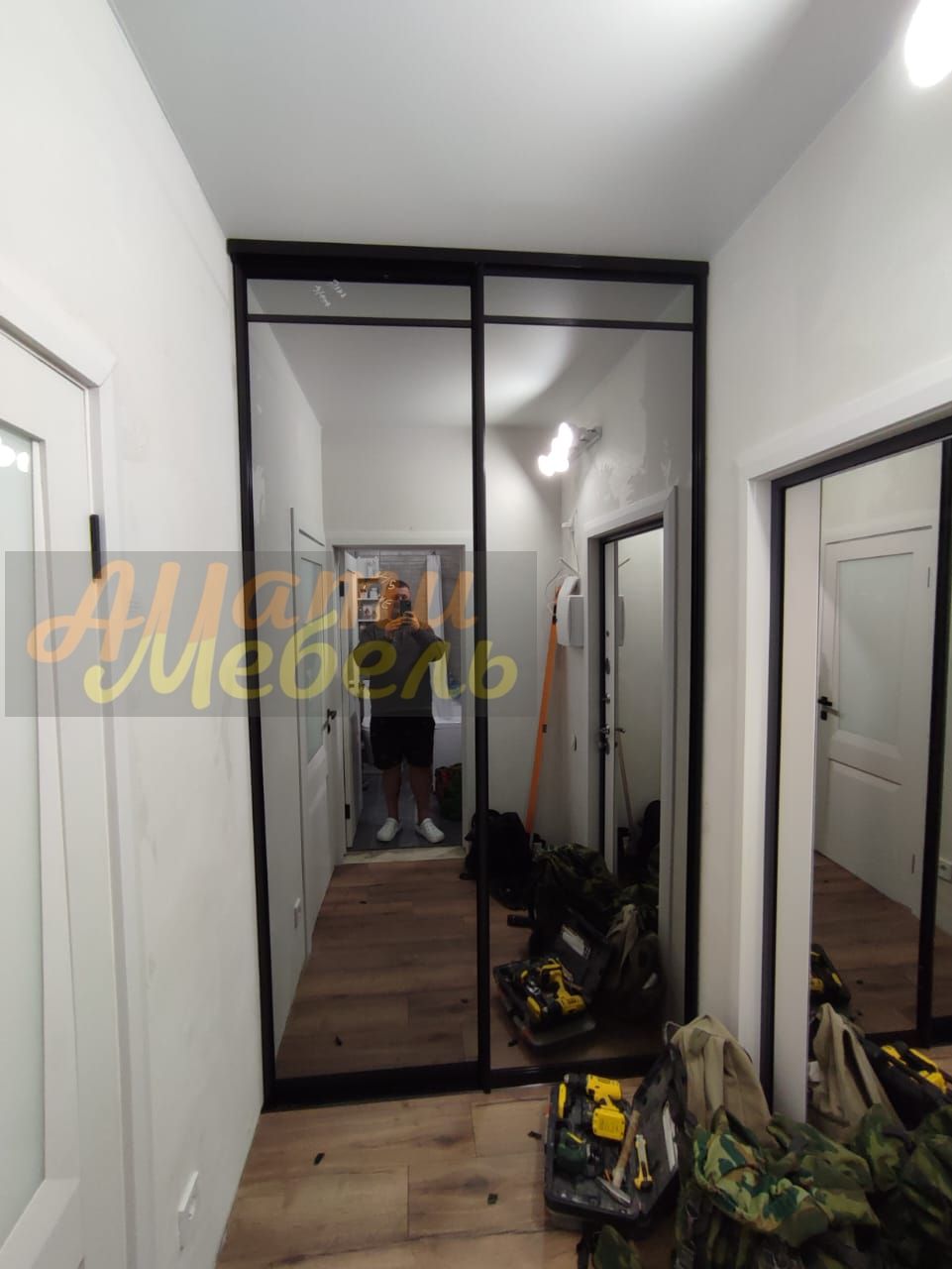 шкаф-купе стекло графит