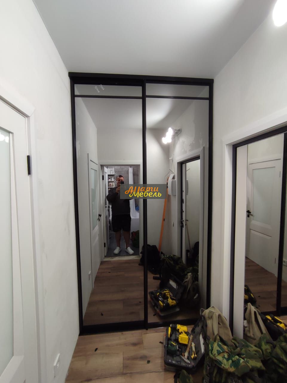 шкаф-купе стекло графит