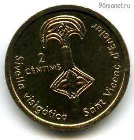 Андорра 2 сантима 2004