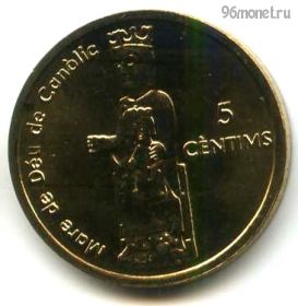 Андорра 5 сантимов 2004