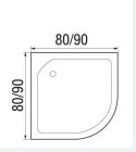 Душевая кабина NARA LIGHT Б/К 80/15 МТ