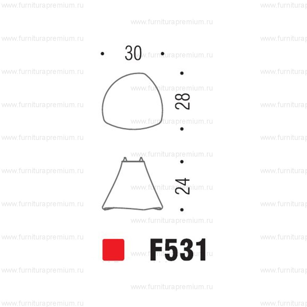 Мебельная ручка-кнопка Colombo Design F531
