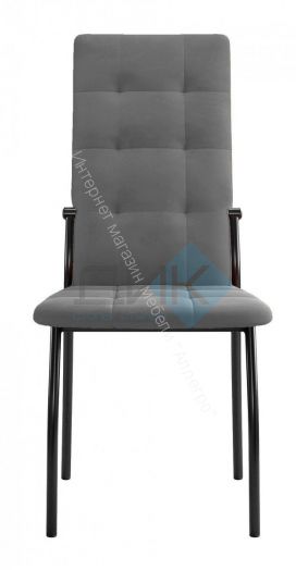 Стул ГАЛС-М каркас черный ткань B22 GREY