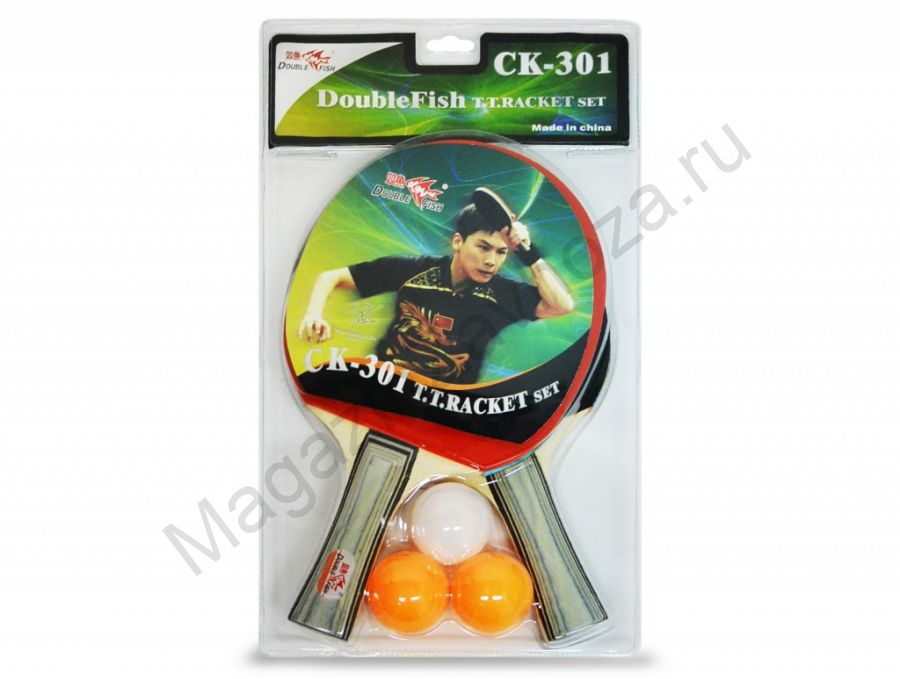 Набор DOUBLE FISH: 2 ракетки, 3 мяча №2