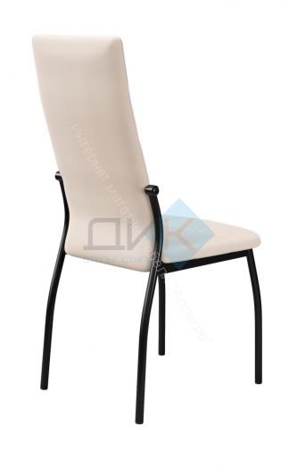 Стул ГАЛС-М каркас черный/кожзам Pegaso бежевый