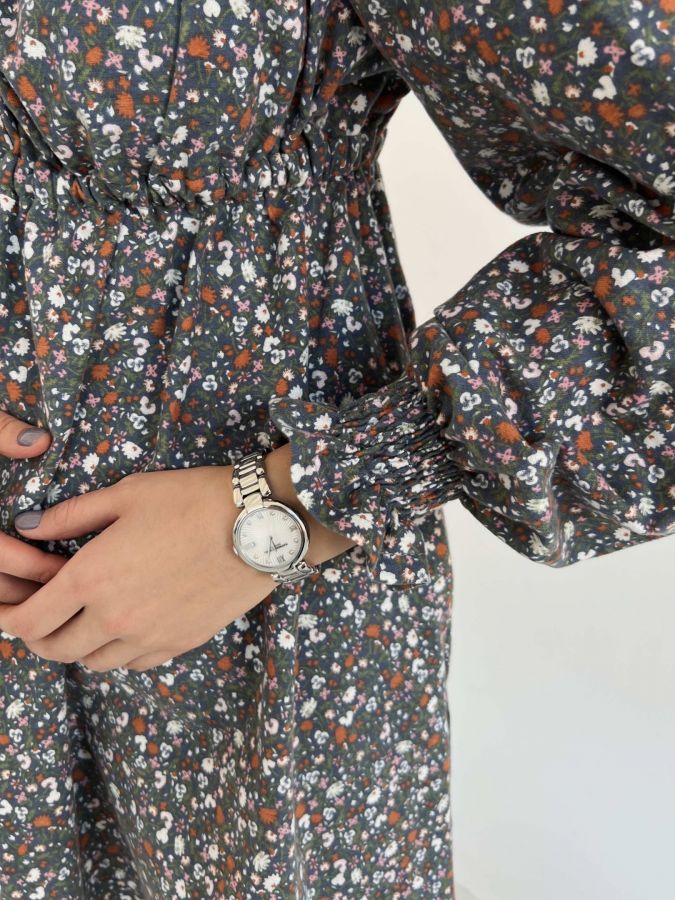 Платье Fieno из теплого хлопка Луговые травы