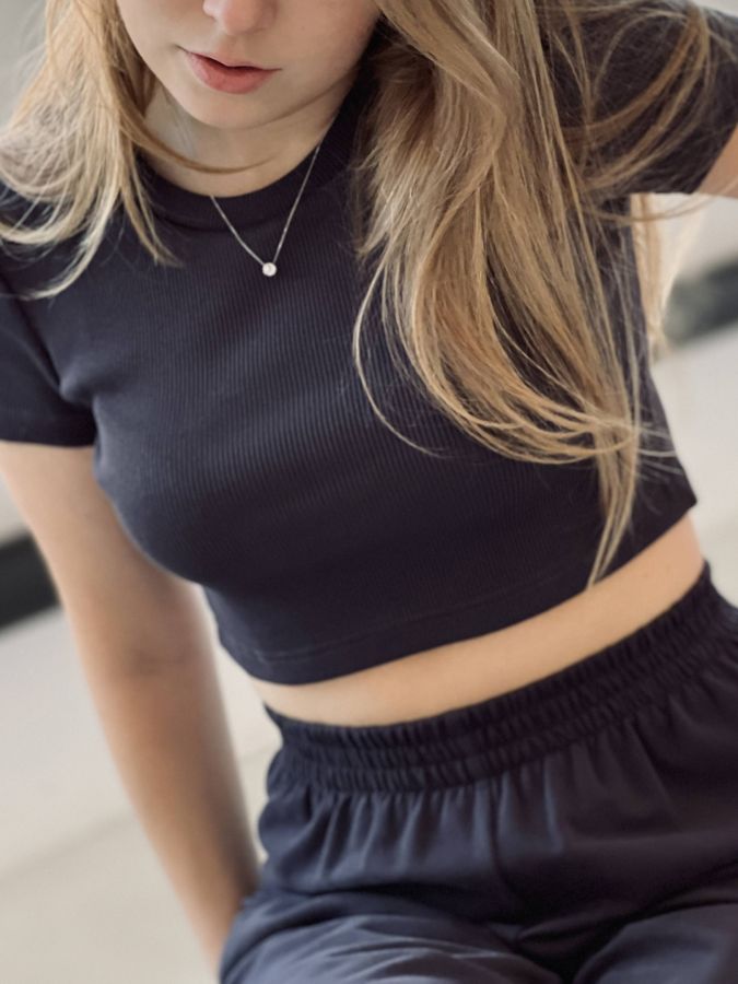 Брюки оверсайз графит