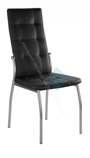 Стул ГАЛС-М каркас хром кожзам Pegaso черный