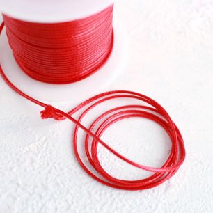 Вощеный шнур Красный, 5м