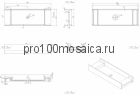 NST-10360 Раковина из POLYSTONE (акриловый камень) размер,мм: 1000*360*140 (NS BATH))